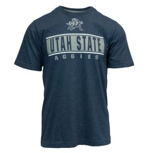 Utah State Aggies Aggie Bull Navy Heathered T-Shirt
